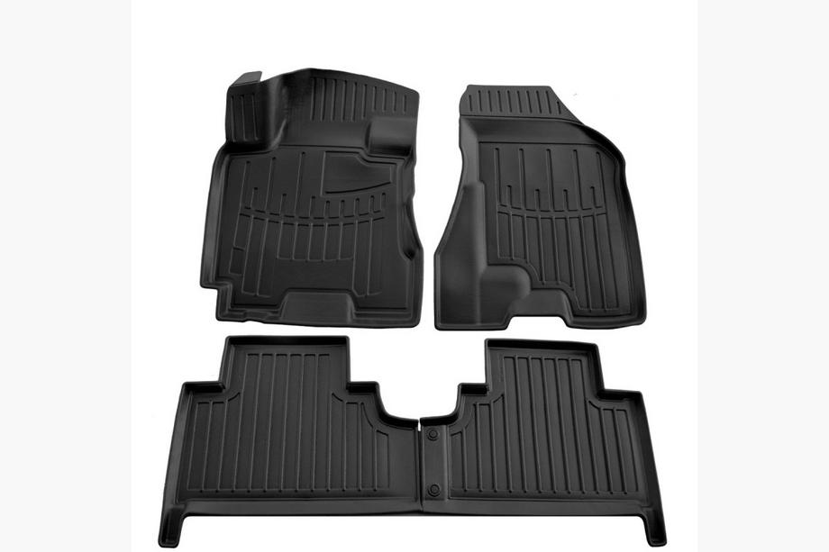 Hyundai Tucson JM 2004- гг. Коврики резиновые Stingray 3D (4 шт, полиуретан) Image