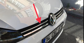 Volkswagen Golf 7/E-Golf 2012-2020 гг. Накладки на решетку 2017-2020 (нержавейка) фото 3