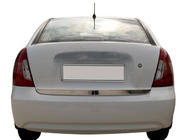 Hyundai Accent 2006-2010 гг. Накладка на багажник нержавейка фото 1