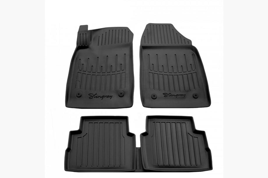 Opel Vectra C 2002-2008 гг. Резиновые коврики Stingray 3D (SD) (5 шт, полиуретан) Image