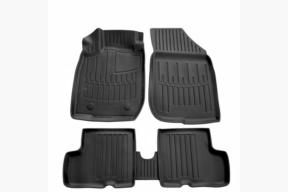 Dacia Duster 2008-2018 гг. Коврики Резиновые Stingray 3D (2WD) (5 шт, Полиуретан) Image