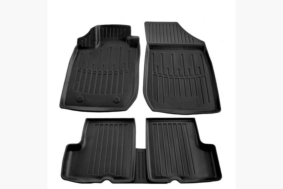 Dacia Logan I 2008-2012 гг. Коврики резиновые Stingray 3D (5 шт, полиуретан) Image