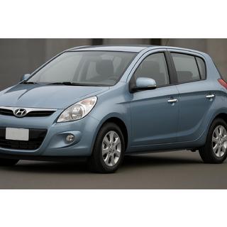 Хромированные Накладки на Ручки (4 шт., Нержавейка) Hyundai I-20 2008-2012 гг. фото 1