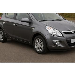Хромированные Накладки на Ручки (4 шт., Нержавейка) Hyundai I-20 2008-2012 гг. фото 2