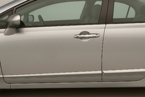 Honda Civic Sedan VIII 2006-2011 гг. Хромированные Накладки на Ручки (4 шт., Нержавейка) фото 1