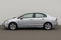 Honda Civic Sedan VIII 2006-2011 гг. Нижние молдинги окон нержавейка (6 шт) Carmos - Турецкая Нержавеющая Сталь фото 1