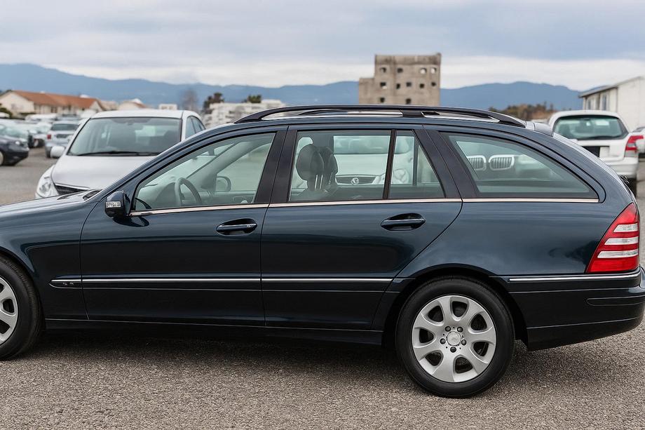 Mercedes C-class W203 2000-2007 гг. Окантовка стекол Нержавейка Фото 3