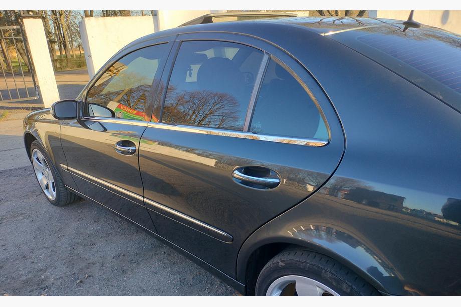 Mercedes E-class W211 2002-2009 гг. Хромированные Окантовки Окон Нержавейка SD, Carmos - Турецкая сталь (4 шт) Фото 9